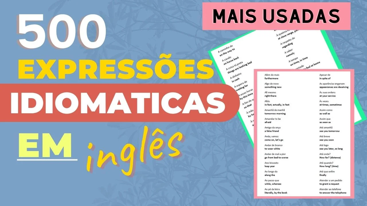 20 expressões mais usadas em inglês: explicadas!